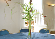 Table Decor - Lilies in a Vase